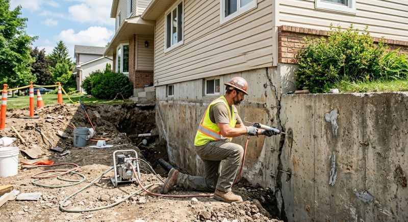 Concrete Foundation Repair project example